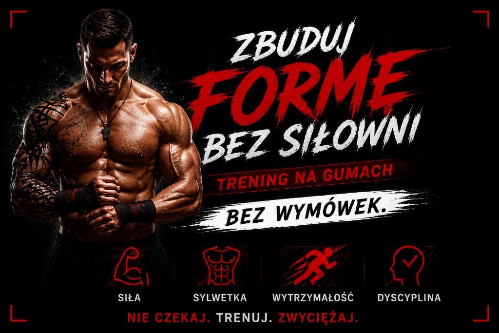 Zbuduj formę bez siłowni — trening na gumach